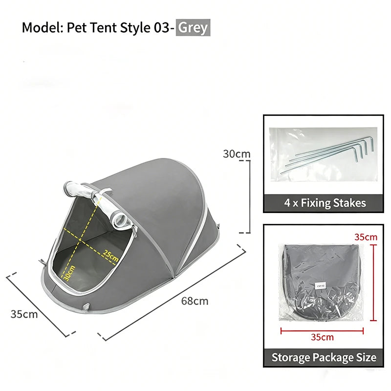 Portable Pop-Up Pet Tent