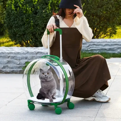 Rolling Pet Carrier Backpack