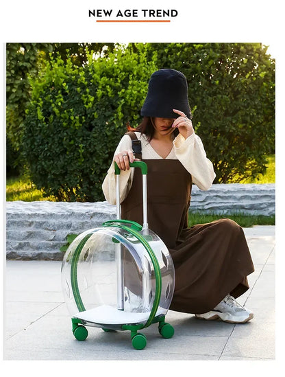Rolling Pet Carrier Backpack
