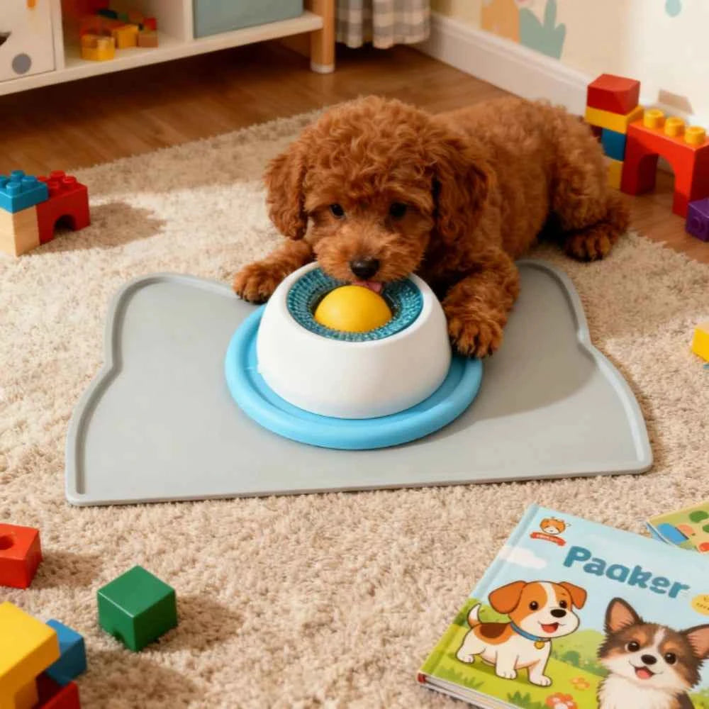 Pet Slow Feeder Bowl — Anti-Bloat Puzzle Feeder for Dogs & Cats