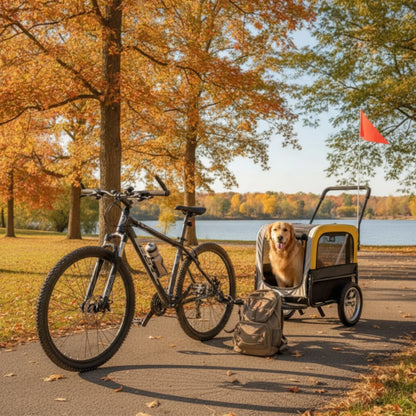 Convertible Dog Bike Trailer & Stroller