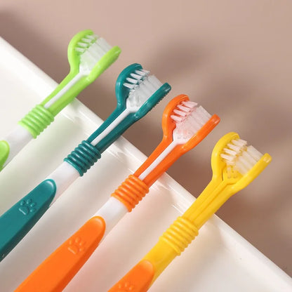 3-Sided Pet Toothbrush