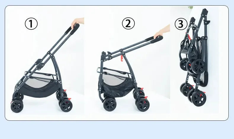 3-in-1 Foldable Pet Stroller - Waggy World
