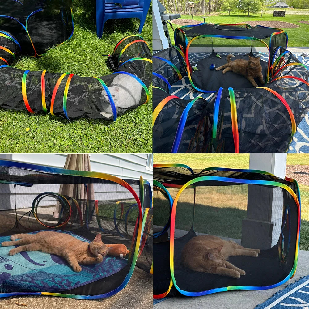 Outdoor Cat Play Tent