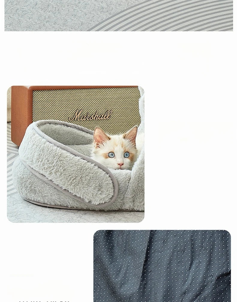 Semi-Enclosed Cat Bed