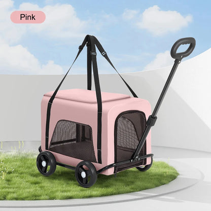 Lightweight Pet Stroller for Small Dogs & Cats