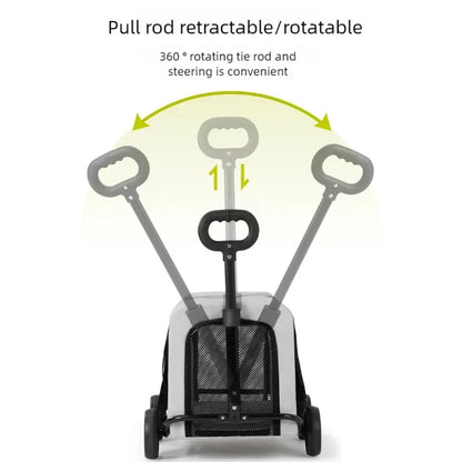 Lightweight Pet Stroller for Small Dogs & Cats