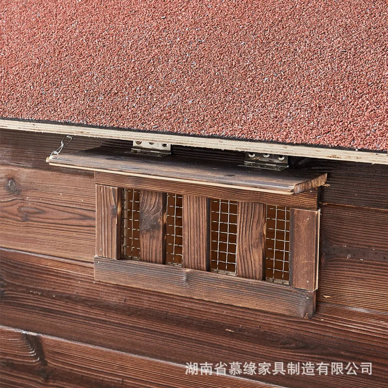 Solid Wood Outdoor Dog Kennel Wooden Large  Hut Antiseptic Cat House Cage Dog House All Seasons Dog Villa