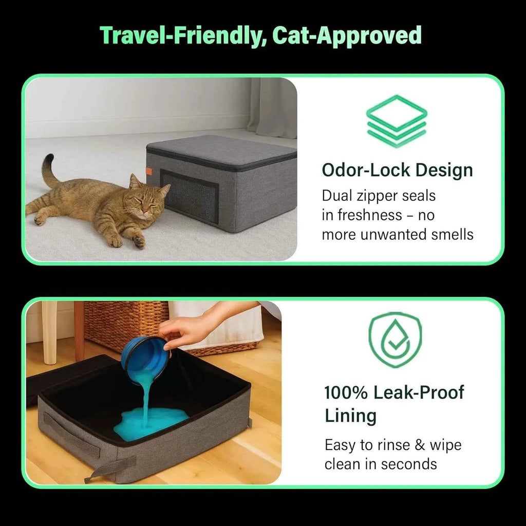 Travel-Friendly Cat Litter Box