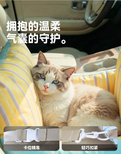 Pet Car Bed for Small Dogs & Cats