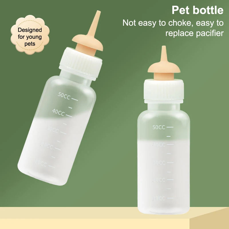 Pet Nursing Bottle Kit for Puppies & Kittens Feeding Bottle