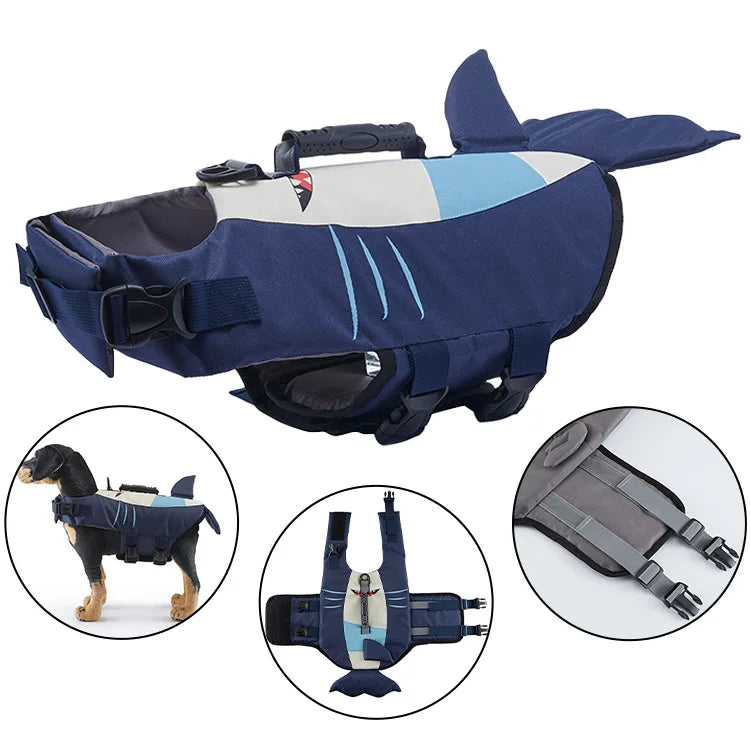 Dog Life Jacket with Shark Fin