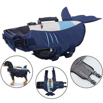 Dog Life Jacket with Shark Fin