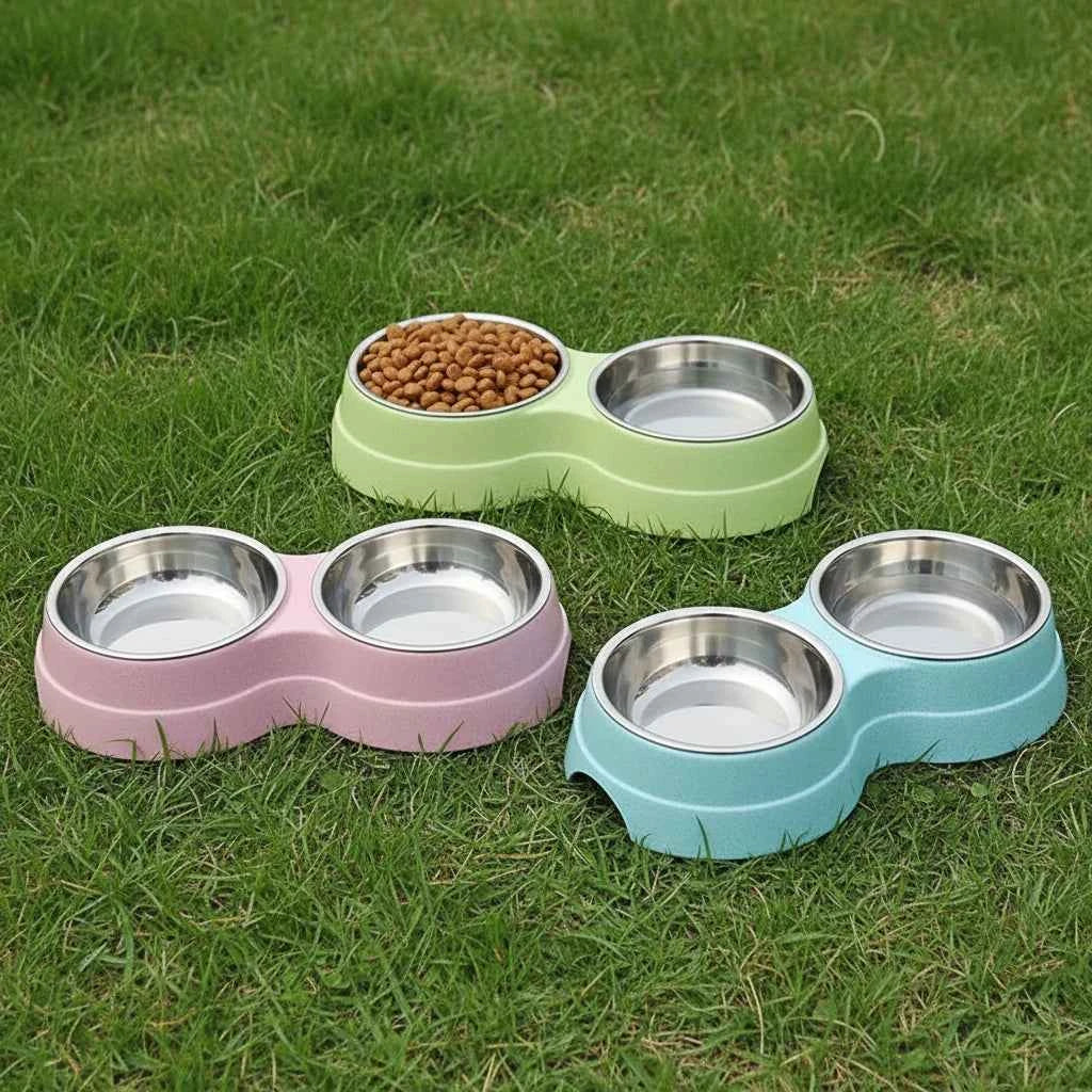 Double Pet Bowls