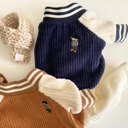 Cute Embroidered Pet Baseball Jackets