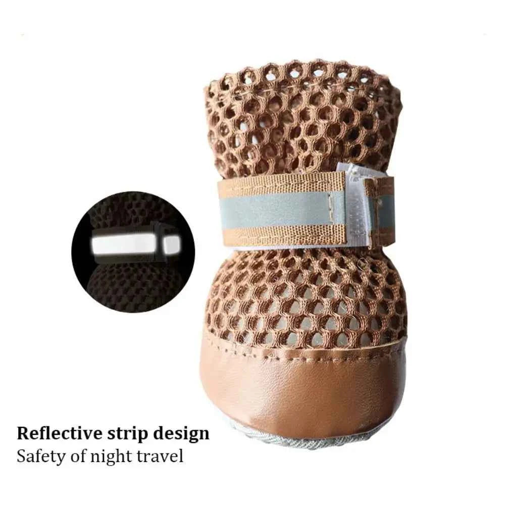 4pcs/set Breathable Pet Shoes