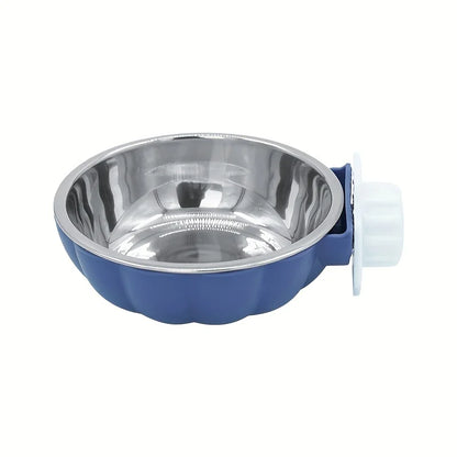 Pumpkin Adjustable Pet Food & Water Bowl