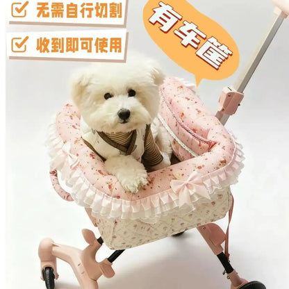 2026 Foldable Pet Stroller for Small Dogs & Cats