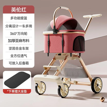 3-in-1 Luxury Pet Stroller