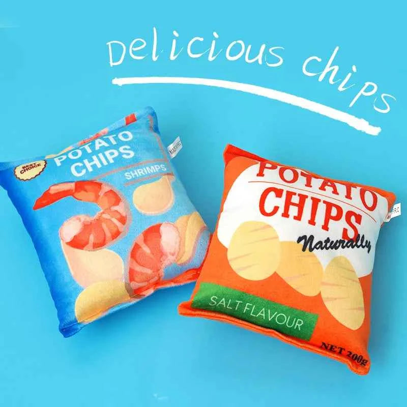 Plush Chips Dog Toy