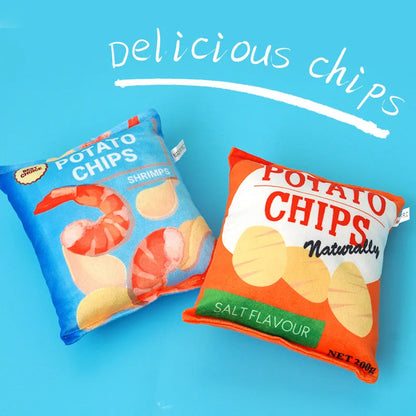 Plush Chips Dog Toy