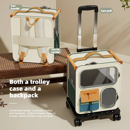 2 Pet Wheeled Carrier