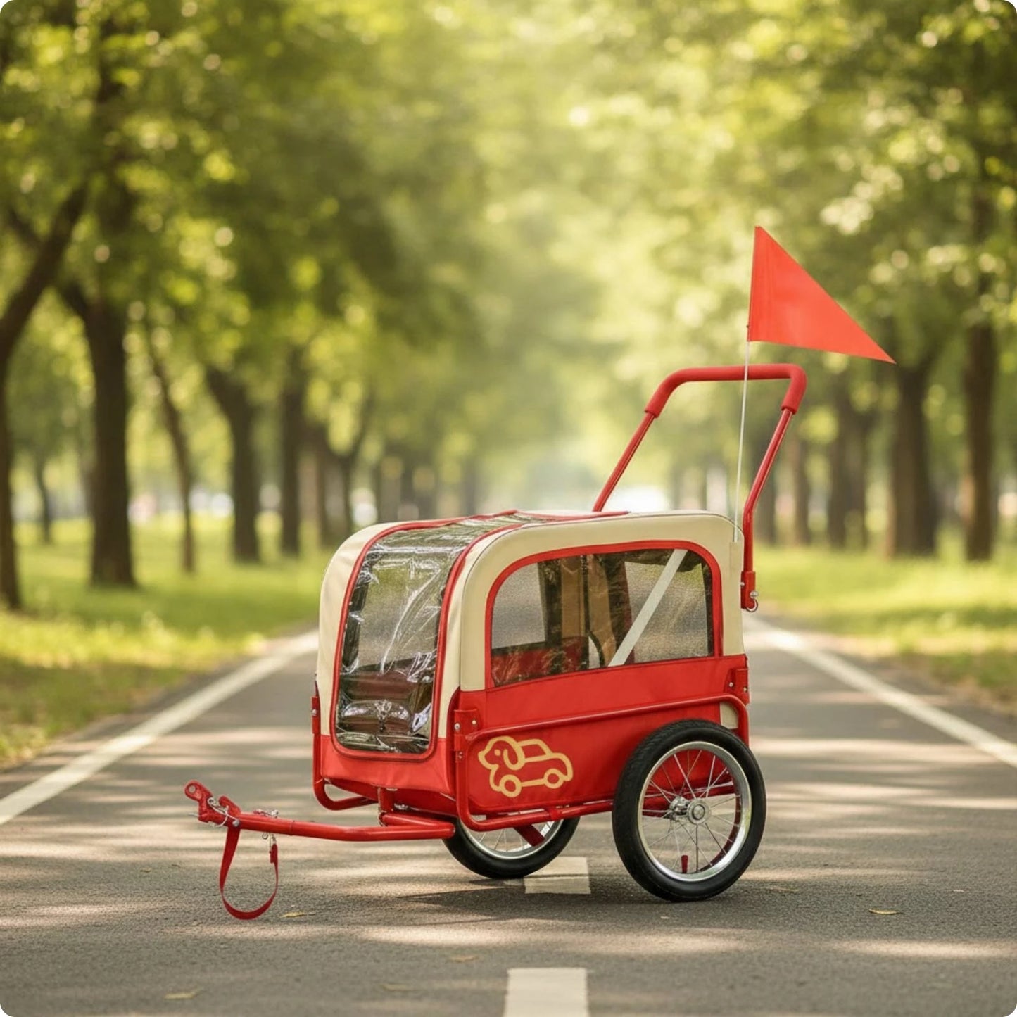 Convertible Dog Bike Trailer & Stroller