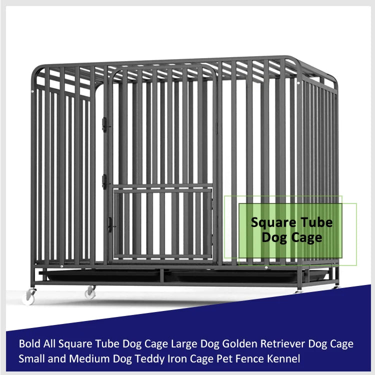 Heavy-Duty Iron Dog Crate
