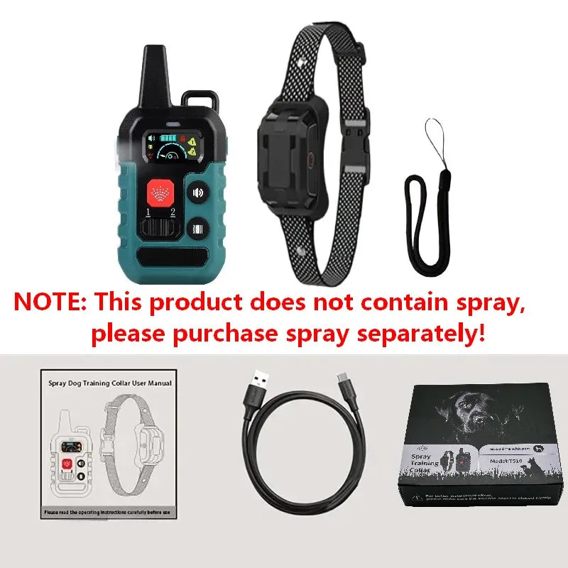 Pet Remote Spray Training Collar with Remote