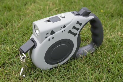 Automatic Retractable Dog Leash with LED Flashlight
