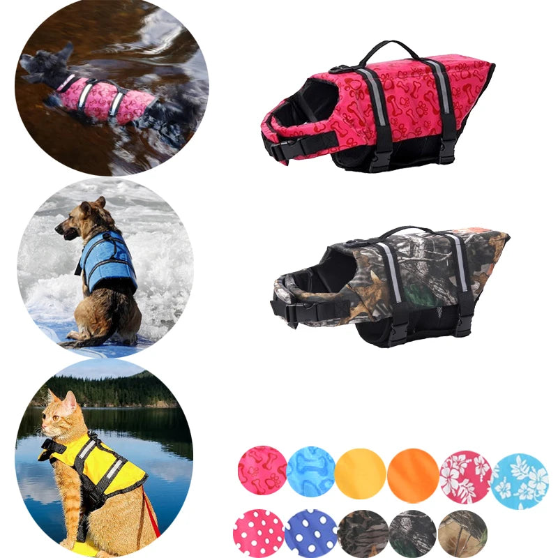 Adjustable Dog Life Jacket Front View