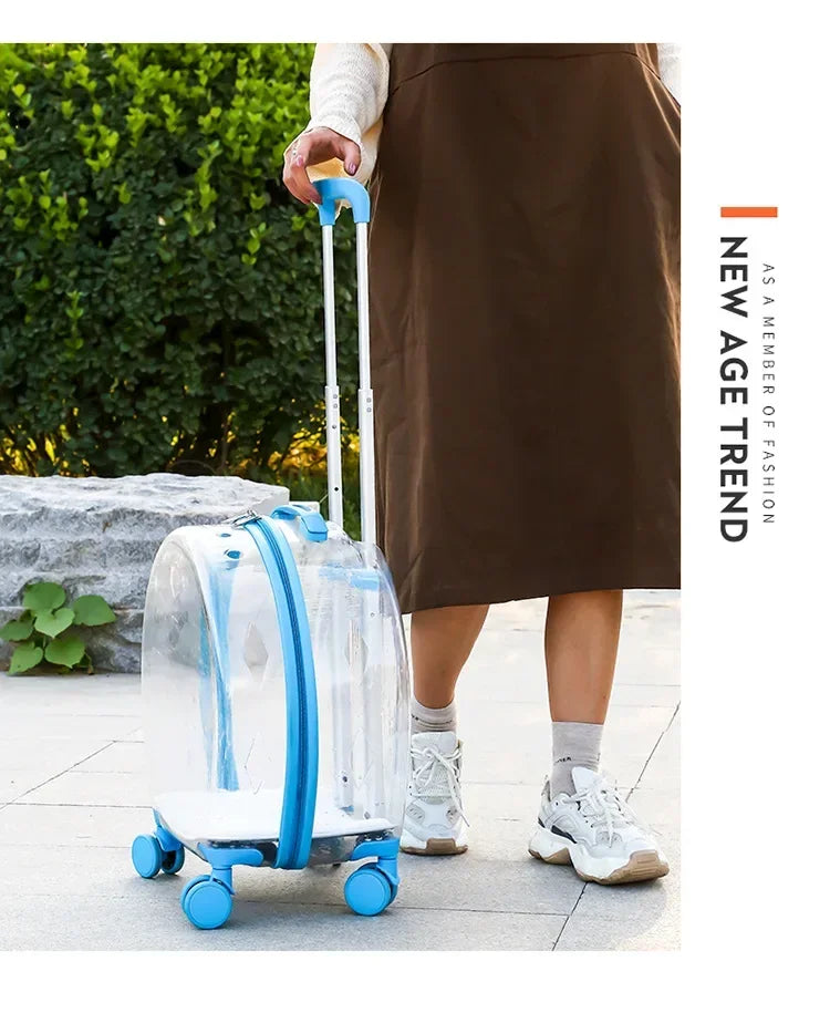 Rolling Pet Carrier Backpack