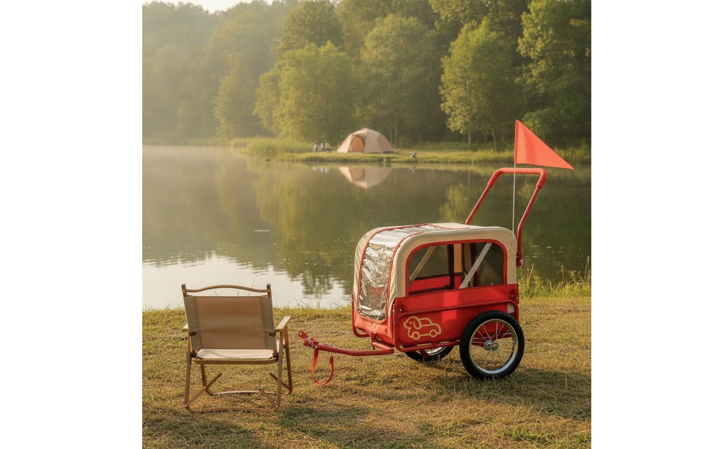 Convertible Dog Bike Trailer & Stroller