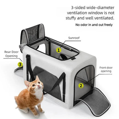 Lightweight Pet Stroller for Small Dogs & Cats