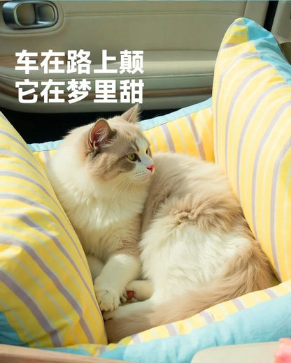 Pet Car Bed for Small Dogs & Cats