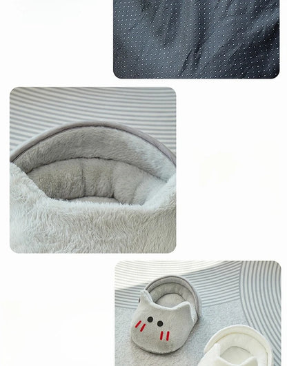 Semi-Enclosed Cat Bed