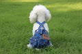 Comfort & Style: Small Breed Denim Cover-All for Adventurous Pets