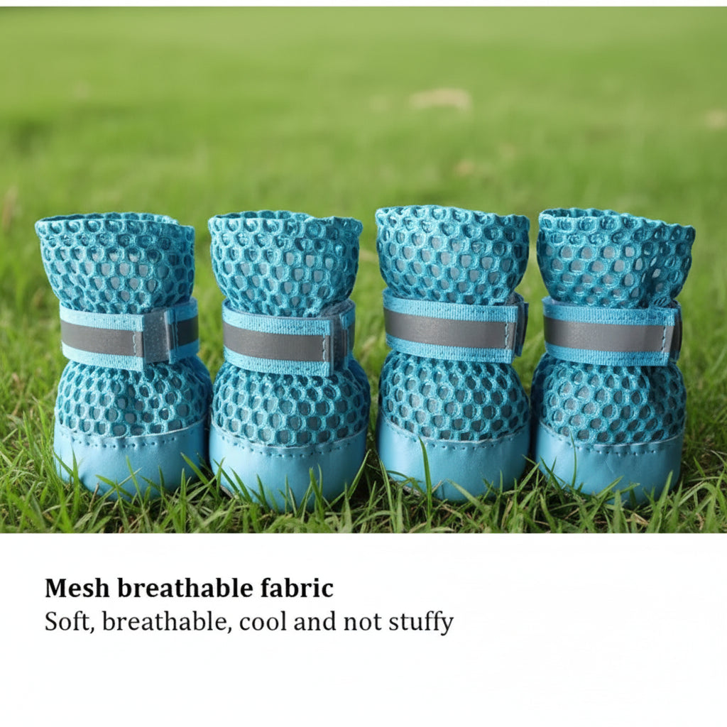4pcs/set Breathable Pet Shoes