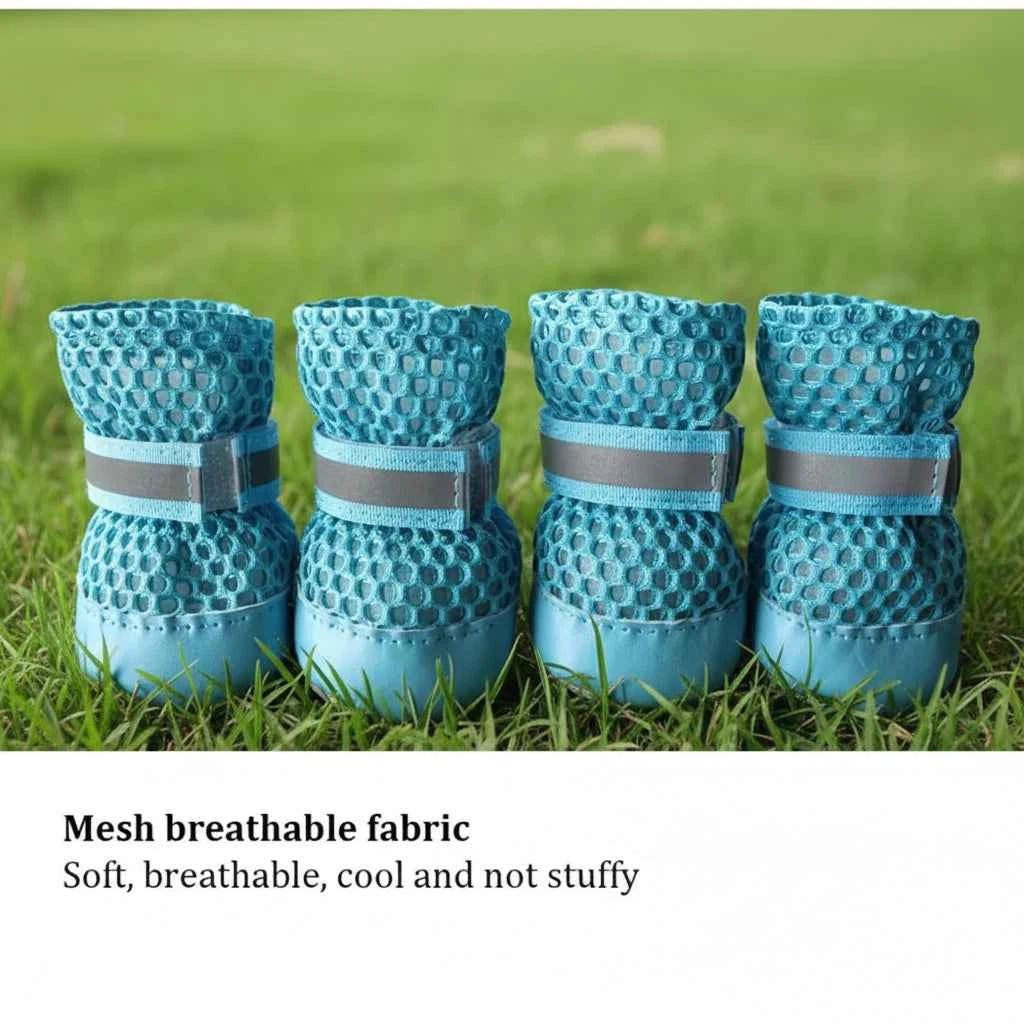 4pcs/set Breathable Pet Shoes
