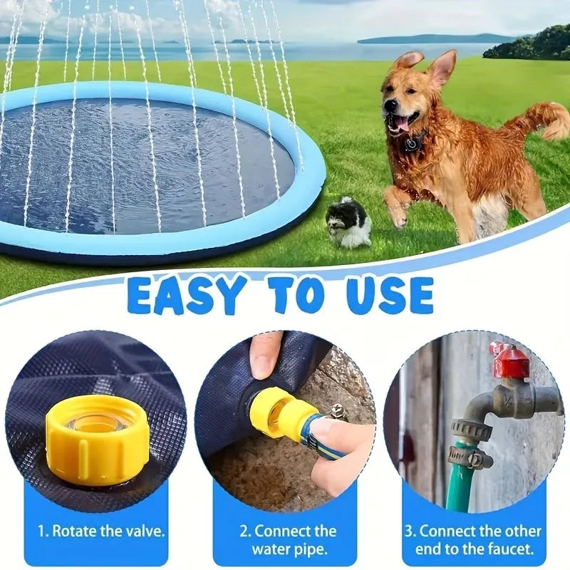 Inflatable Dog Splash Pool