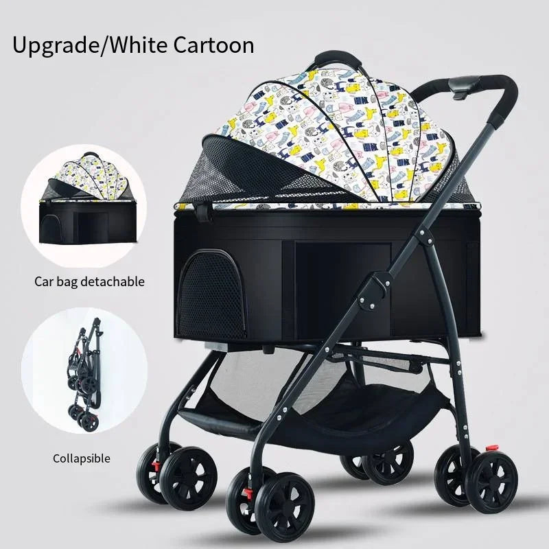 3-in-1 Foldable Pet Stroller