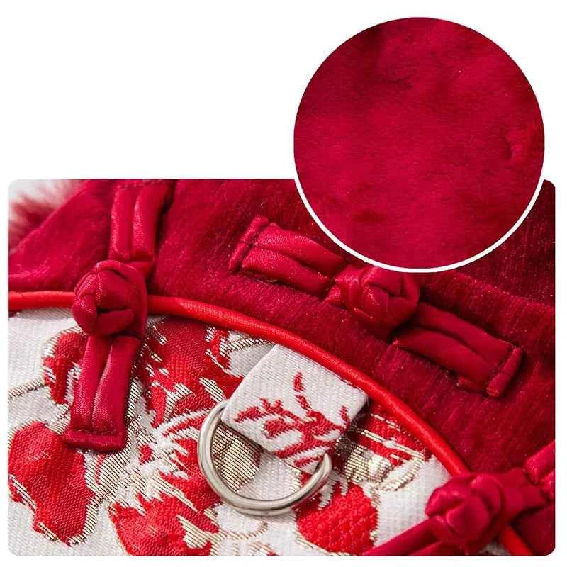 Charming Small Breed Dog Vest for New Year Celebrations