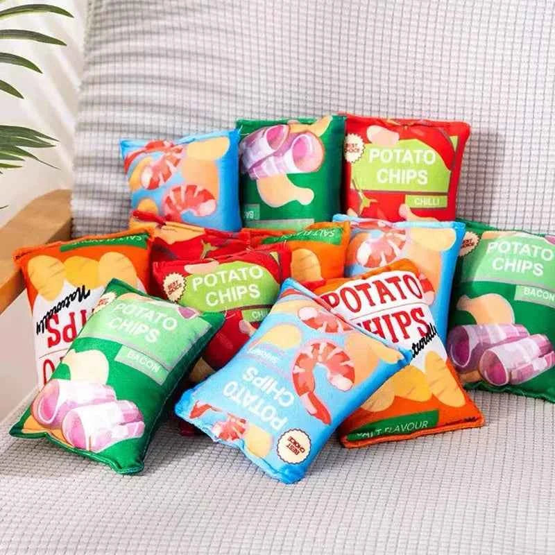 Plush Chips Dog Toy