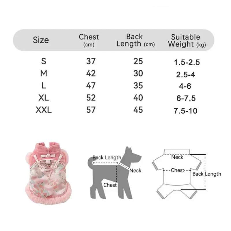 Charming Small Breed Dog Vest for New Year Celebrations