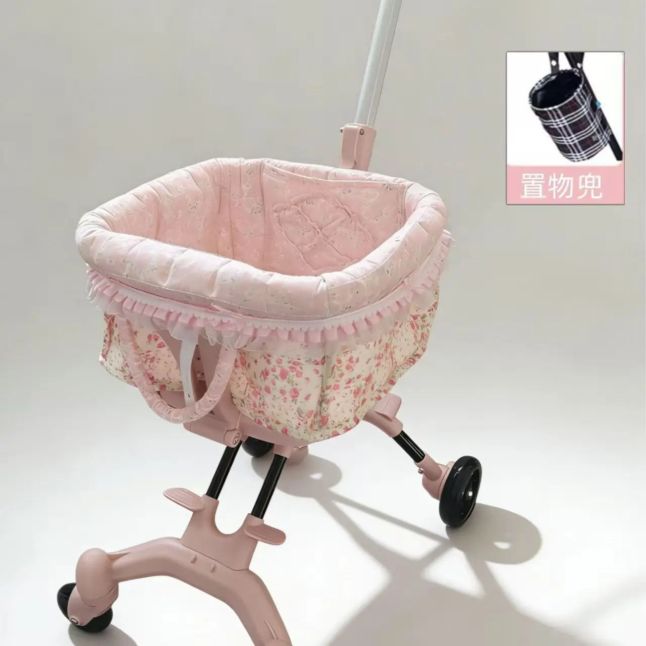 2026 Foldable Pet Stroller for Small Dogs & Cats