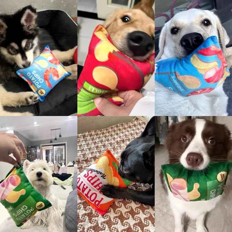 Plush Chips Dog Toy