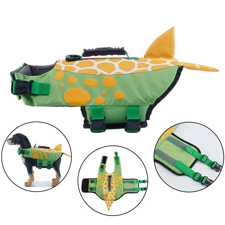 Dog Life Jacket with Shark Fin