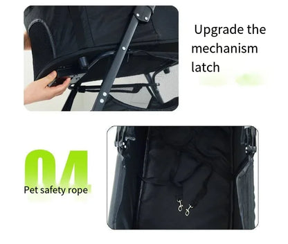 3-in-1 Foldable Pet Stroller