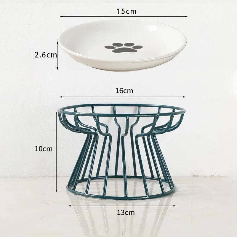 Raised Ceramic Pet Bowl