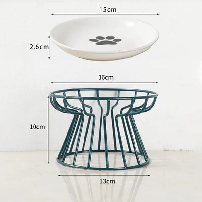 Raised Ceramic Pet Bowl